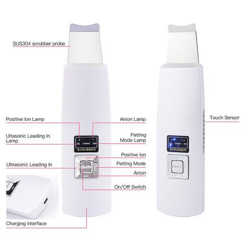 Ultrasonic Facial Skin Scrubber & Blackhead Remover