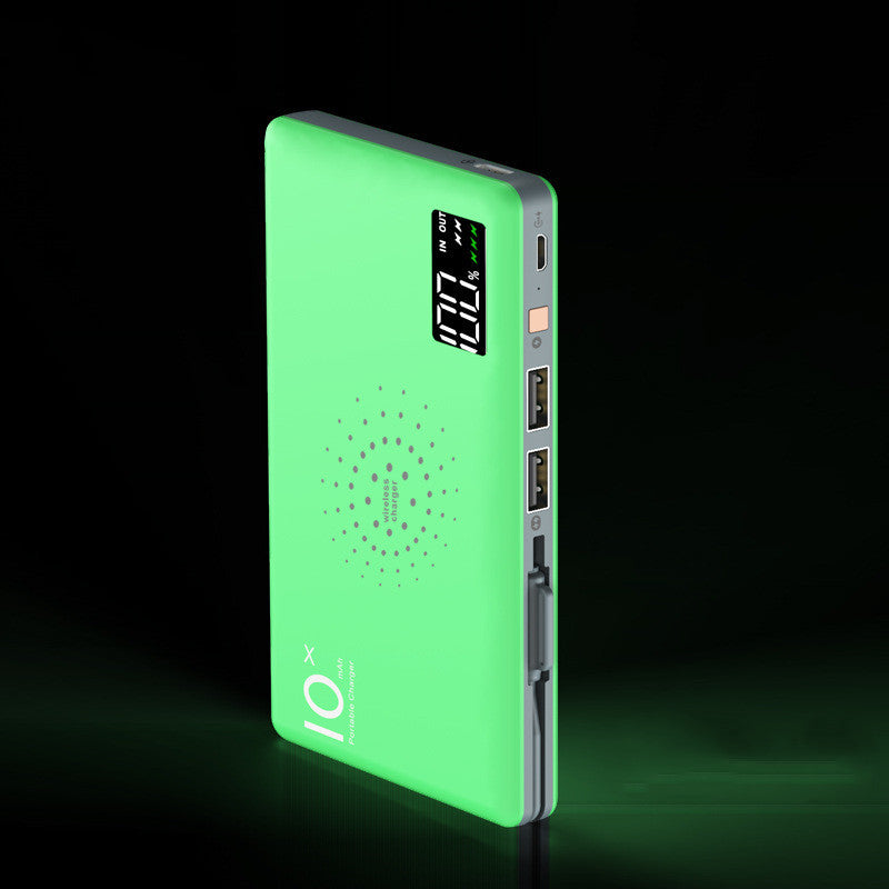 Digital Display Power Bank Small Portable 10000mAh Wireless Charger