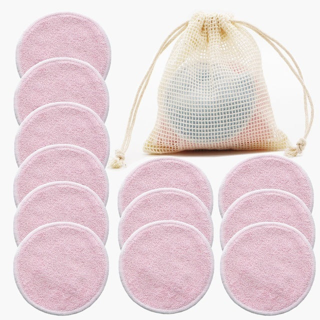 12PC Reusable Cotton Makeup Remover Pads