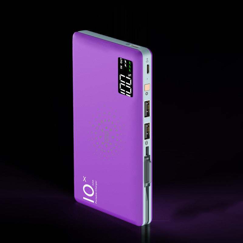 Digital Display Power Bank Small Portable 10000mAh Wireless Charger