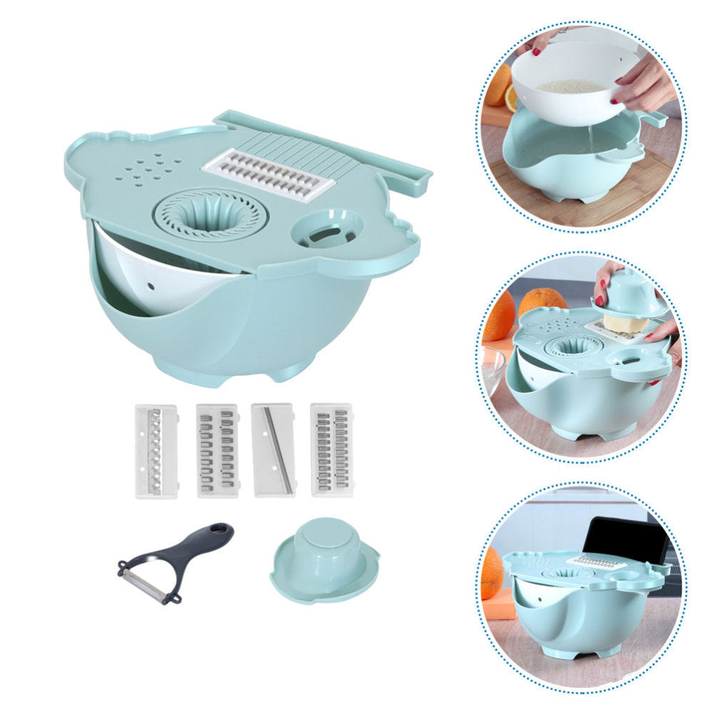 Multifunctional Vegetable Slicer & Grater with Basket