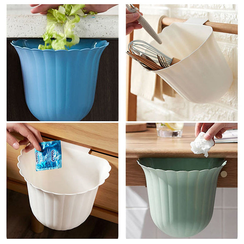Flower-Shaped Hanging Kitchen Trash Bin