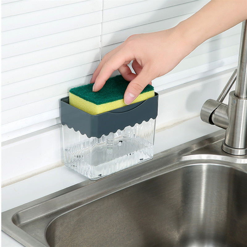 2-in-1 Soap Dispenser & Sponge Caddy