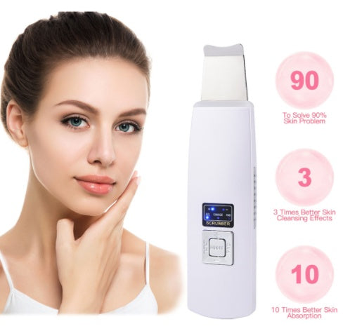 Ultrasonic Facial Skin Scrubber & Blackhead Remover
