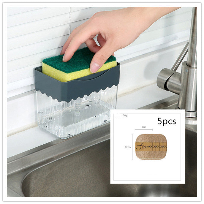 2-in-1 Soap Dispenser & Sponge Caddy