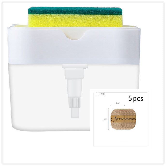 2-in-1 Soap Dispenser & Sponge Caddy