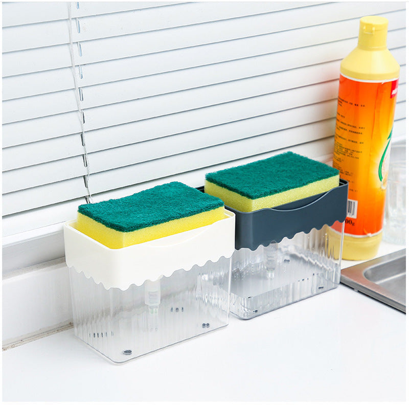 2-in-1 Soap Dispenser & Sponge Caddy