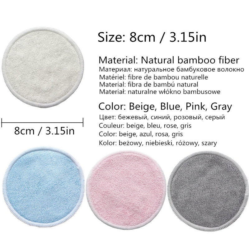 12PC Reusable Cotton Makeup Remover Pads