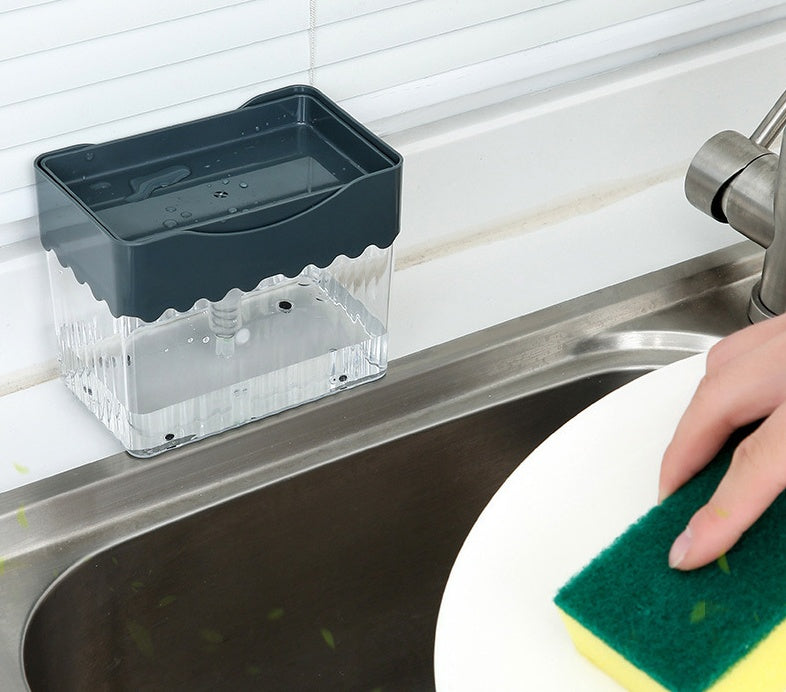 2-in-1 Soap Dispenser & Sponge Caddy