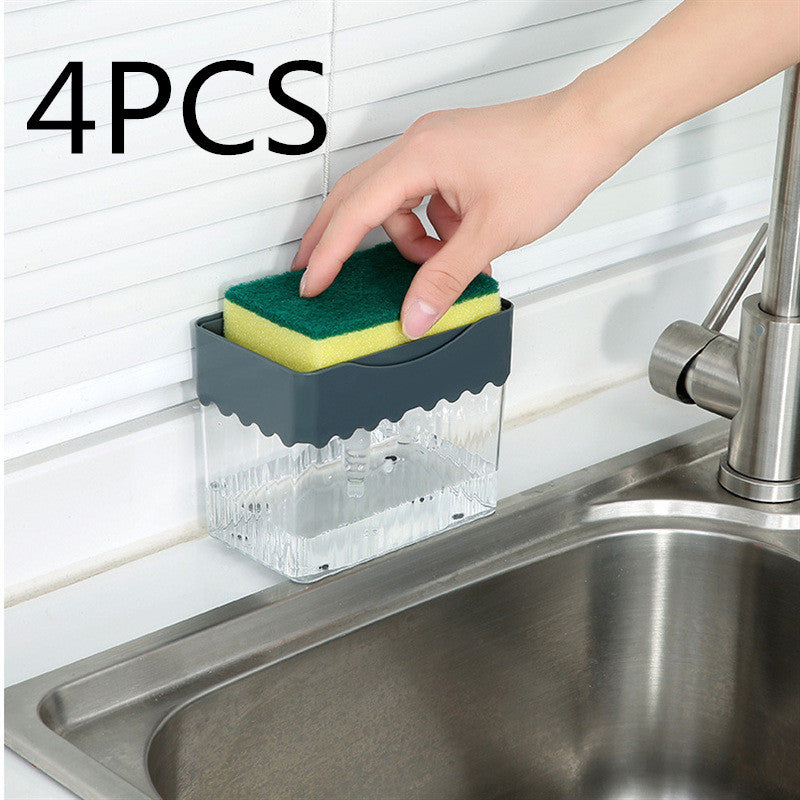 2-in-1 Soap Dispenser & Sponge Caddy