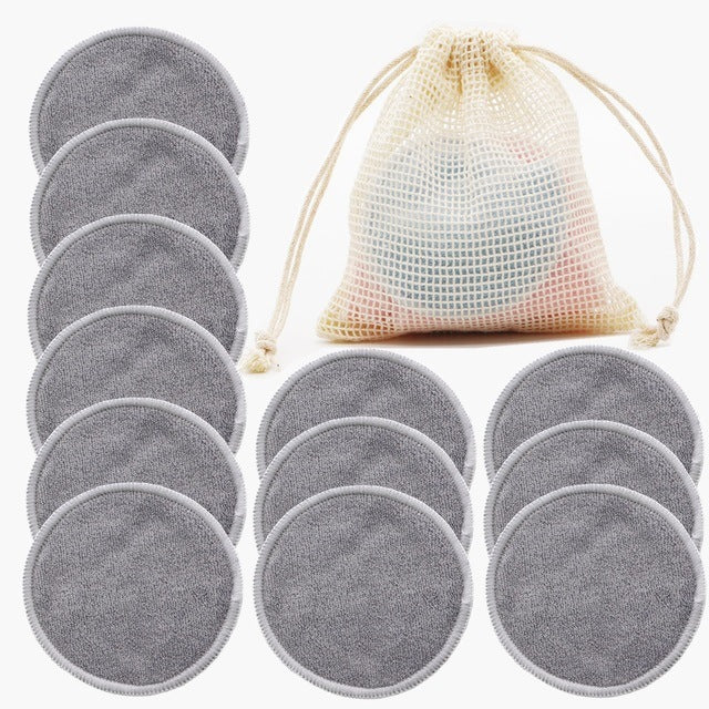 12PC Reusable Cotton Makeup Remover Pads