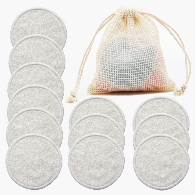 12PC Reusable Cotton Makeup Remover Pads