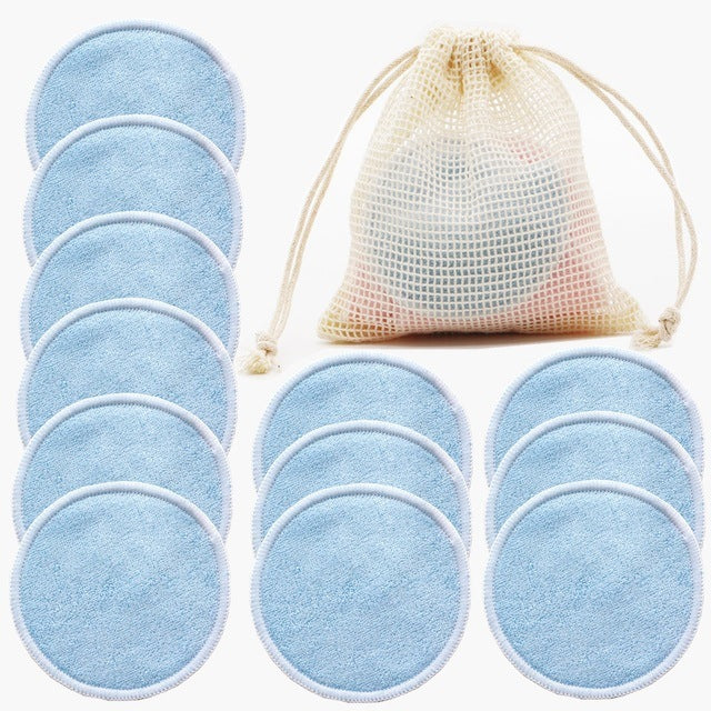 12PC Reusable Cotton Makeup Remover Pads
