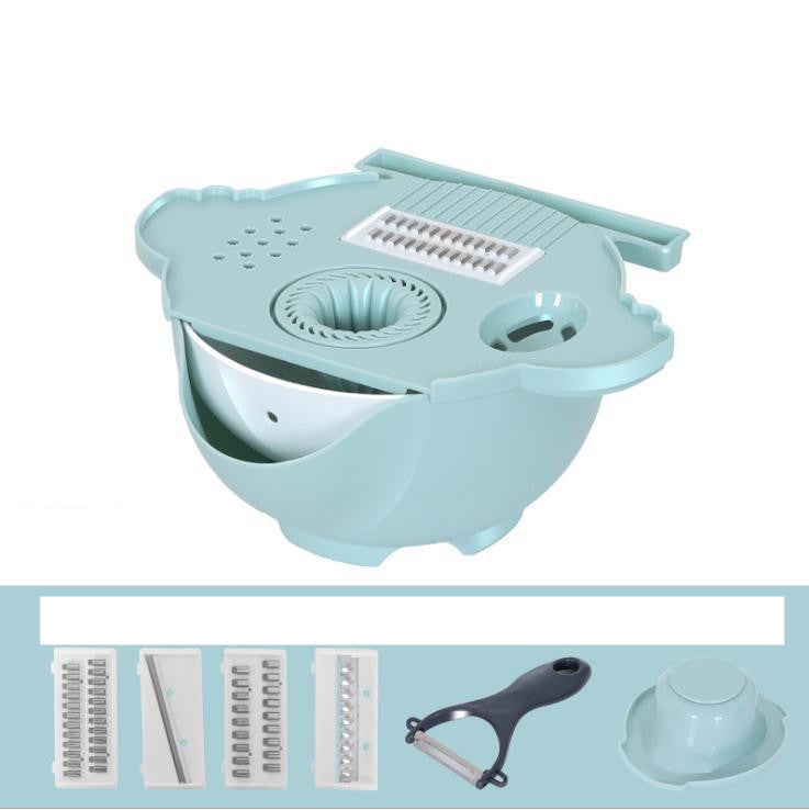 Multifunctional Vegetable Slicer & Grater with Basket