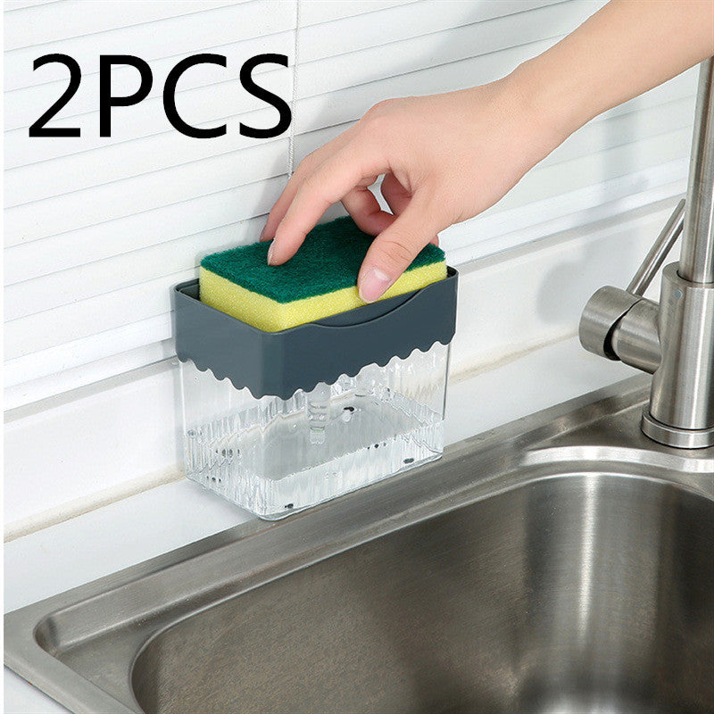 2-in-1 Soap Dispenser & Sponge Caddy